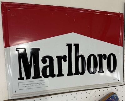 Vintage Marlboro Cigarette Advertising Sign
Keywords: Antique;Collectable;eldred;allcpgphotos