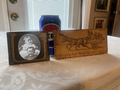 Antique Leather Post Card Black Americana Post Card 