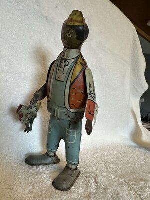 Antique Chicken Snatcher Windup Toy Hey-Hey The Chicken Snatcher Louis Marx & Co. Antique Toy
Keywords: Black Americana; Antique;Collectable;eldred;allcpgphotos