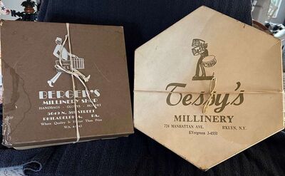 Antique Black Americana Hat Box Porter Graphics on Millinery Hat Boxes Beger?s & Tessy?s
Keywords: Black Americana; Antique;Collectable;eldred;allcpgphotos