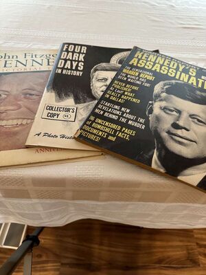 President Kennedy Magazines Warren Report, Four Dark Days & A Pictorial Tribute
Keywords: JFK;Presiden;Kennedy;Magazines;Warren Report;Pictorial;Tribute;eldred;allcpgphotos