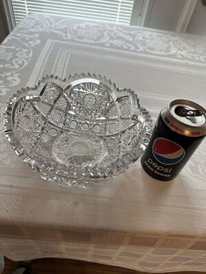 Antique Brilliant Cut Glass Bowl Sawtooth Edge Bowl
Keywords: Antique;Brilliant Glass;Cut Glass;Sawtooth Edge;Bowl;eldred;allcpgphotos