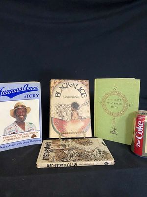 (4) Collectable Books - Black Alice, The Slave Who Freed Haiti, Man Eater's Claw & Famous Amos Story "Autographed Copy"
Keywords: Black Americana;Antique;Collectable;Books;eldred;allcpgphotos