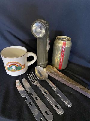 Boy Scout Mug, Boy Scout Silverware & Boy Scout Flashlight
Keywords: Vintage;Collectable;Mug;Silverware;Flashlight;eldred;allcpgphotos