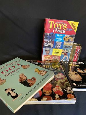 (4) Vintage Price Guides - Toys, Black Americana, & (2) Salt & Pepper Collector Guides
Keywords: Vintage;Price Guide;Toys;Black Americana;Salt & Pepper;eldred;allcpgphotos