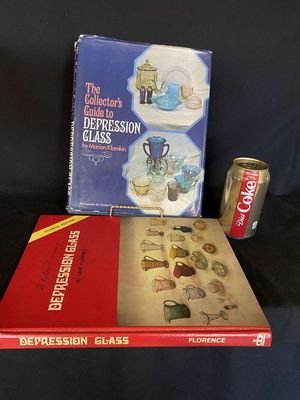 (2) Hard Back Books - Depression Glass Collectable Guides
Keywords: Collector Books;Collector's Guides Antique;Collectable;Depression Glass;eldred;allcpgphotos
