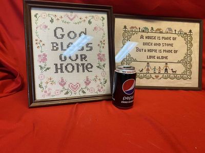 (2) Vintage Counted Cross Stitch Framed Samplers
Keywords: Antique;Vintage;Cross Stitch;Sampler;eldred;allcpgphotos