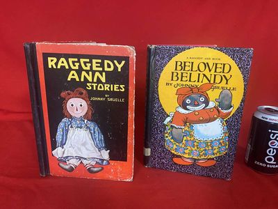 (2) Collectable Black Americana Books - Beloved Belindy, Black Raggedy Ann Doll & Raggedy Ann Book, Vintage Old Dutch Tea Kettle, Copper Brass Tea Pot & Russell Primitive Fork
Keywords: Vintage;Collectable;Black Americana;Book;Beloved Belindy;Raggedy Ann;eldred;allcpgphotos