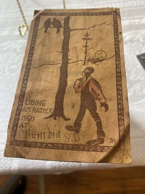 (4) Black Americana Postcards - Antique Leather Postcard w/Black Caricature,  Post Card 2 Cent Stamp - Black Man Photo Postcard & 1907 Coon Troop
Keywords: Antique;Black Americana;Postcard;Post Card;Black Caricature;1907 Stamp;Leather Potcard;Coon Troop;eldred;allcpgphotos